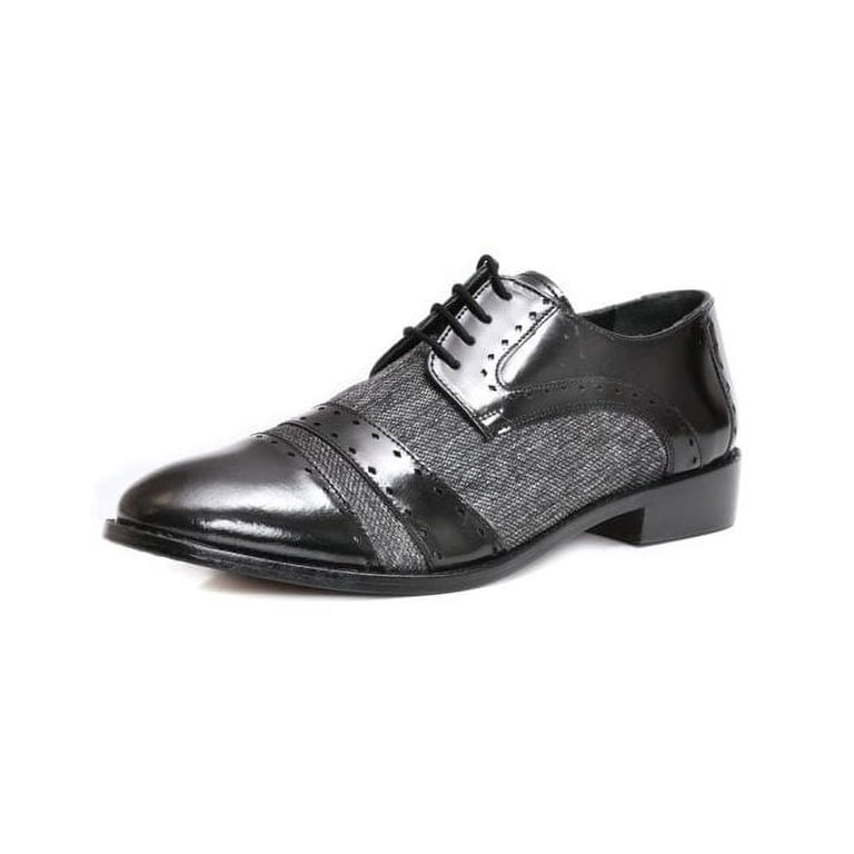 LIBERTYZENO Formal Shoe Manmade/ PU Leather And Textile Mens Oxford Dress Shoe LIBERTYZENO Mens Leather Oxford Classic Lace Up Formal  main image 4