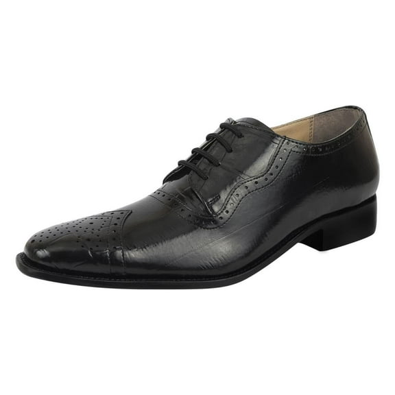 LIBERTYZENO Mens Oxford Dress Shoes Hornback Print Male
