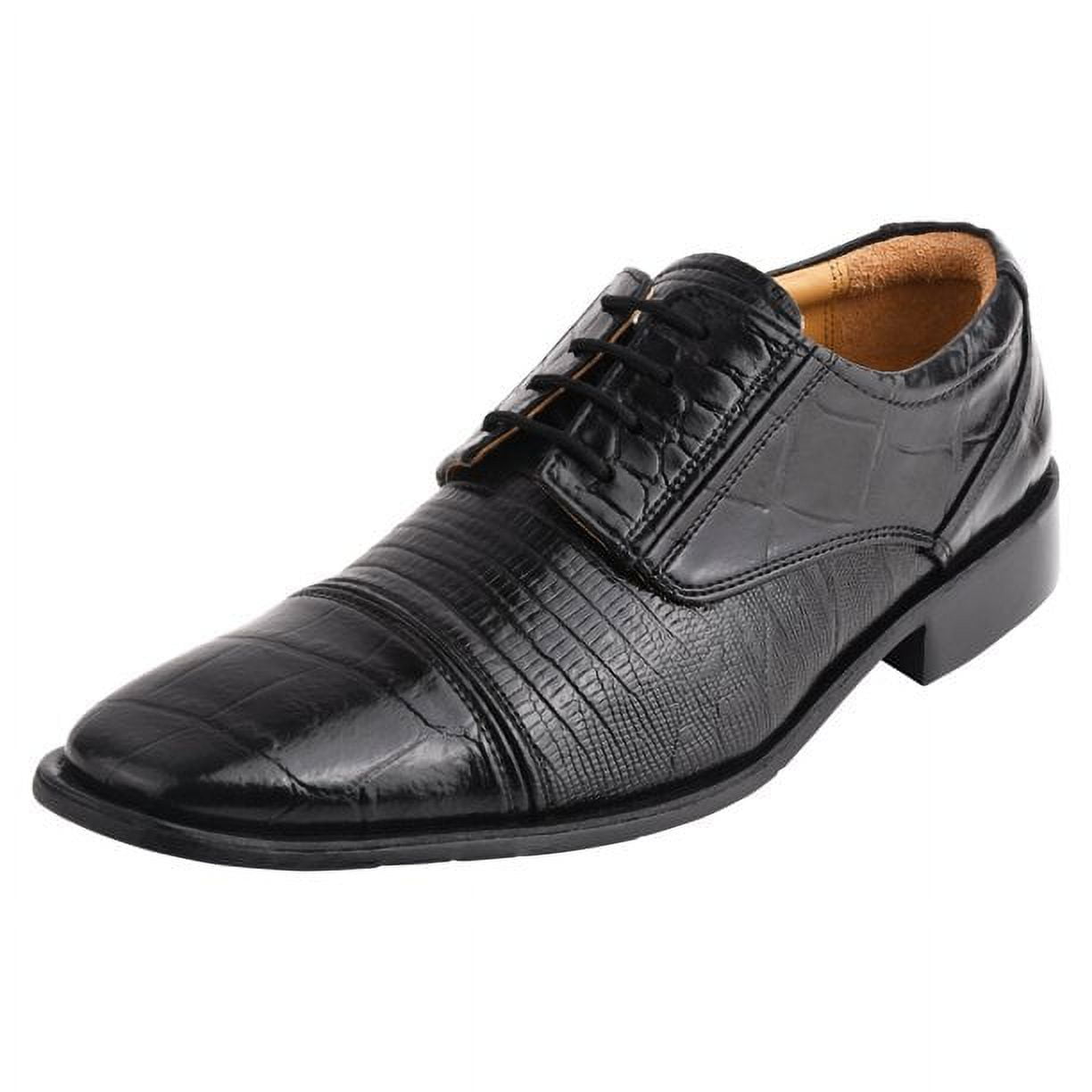 LIBERTYZENO Men\'s Black,  Dress Shoes LIBERTYZENO Mens Shoes Full Grain Leather Black Formal Style  main image 3