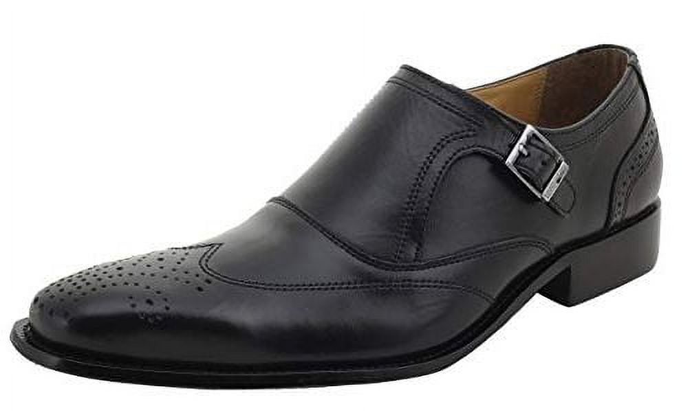 LIBERTYZENO Monk Strap Mens Leather Formal Business Wingtip Brogue Dress Shoes - image 1 of 6