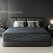 POSMOND Queen Mattress, 10 inch Cooling Gel Memory Foam, Pocket Spring Hybrid Mattress in a Box, Pressure Relief, CertiPUR-US Certified