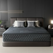 LIBORIA Queen Mattress, 10 inch Cooling Gel Memory Foam, Pocket Spring Hybrid Mattress in a Box, Pressure Relief, CertiPUR-US Certified