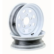 LIBRA 12 x 4 Trailer Wheel 5 Lug on 4.5 Bolt Pattern White Spoke -17002