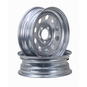LIBRA 15 x 5 Trailer Wheels 5 Lug on 4.5" Bolt Pattern Galvanized Mod, Set 2-17021