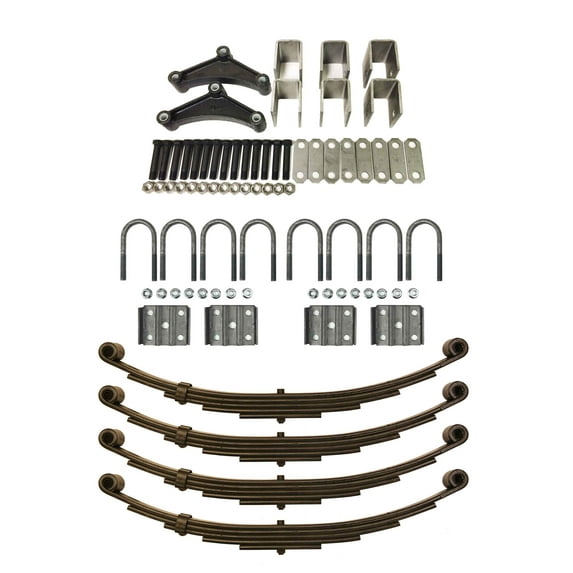 LIBRA 6000# 6K Tandem Trailer Axle Suspension Kit Leaf Spring/U-bolt/Hanger Kit