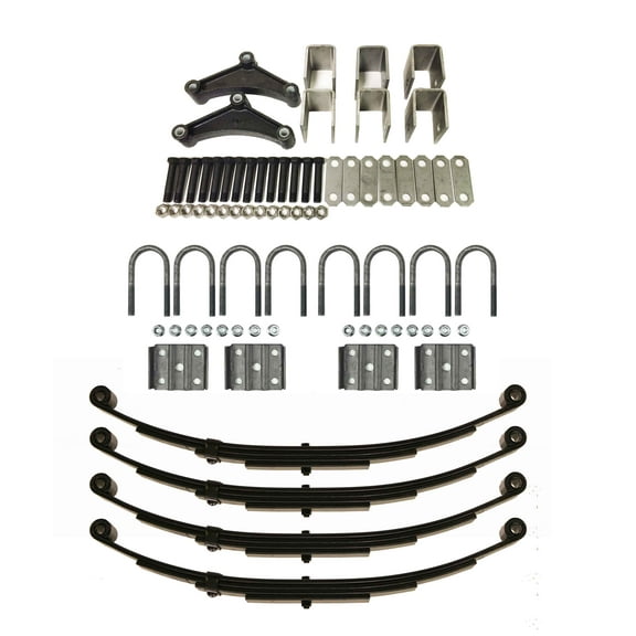 LIBRA 6000lbs Tandem Trailer Axle Suspension Kit 3000# Springs U-bolt Hanger Kit
