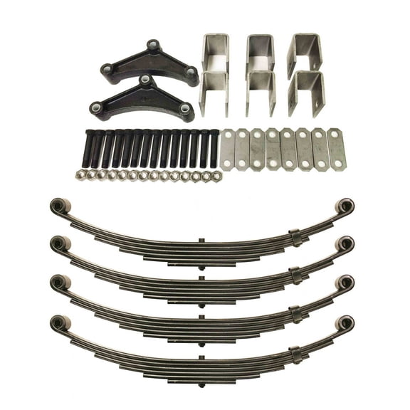 LIBRA 7000# 7k Tandem Trailer Axle Suspension Kit 3500# Leaf Springs Hanger Kit