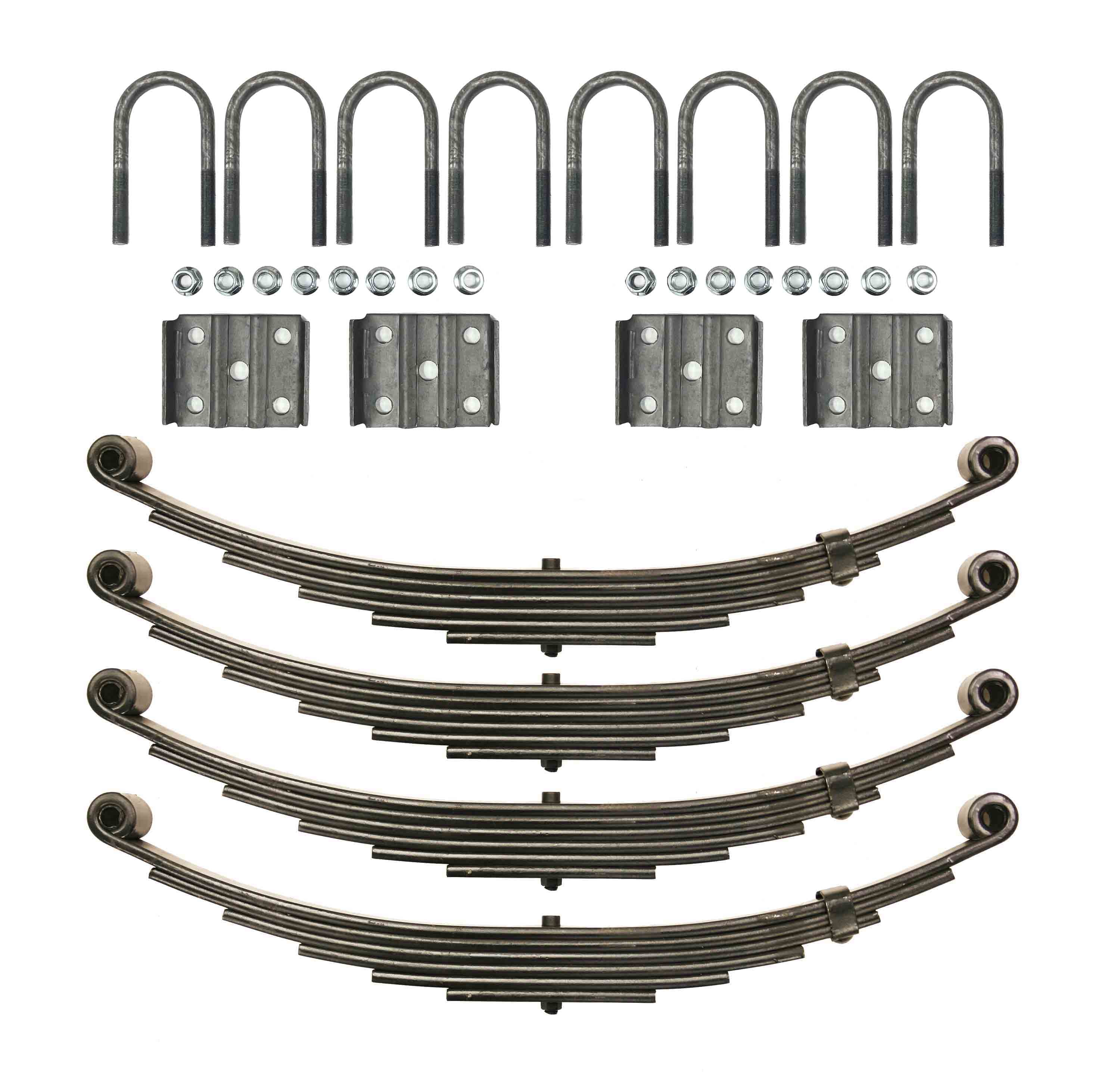 LIBRA 7000# 7k Tandem Trailer Axle Suspension Kit 3500# Leaf Springs U-bolt Kit