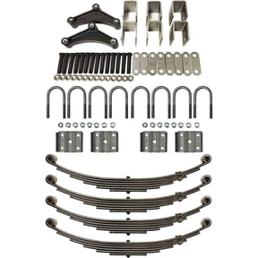 LIBRA 7000# 7k Tandem Trailer Axle Suspension Kit Leaf Spring/U-bolt/Hanger Kit