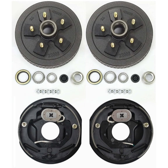 LIBRA: Automotive Brakes Drum, Electric Brakes, 5 on 5" Hub Drum Kits, Rear, 2 Count