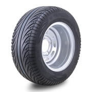 LIBRA Golf Cart Tire & Wheel 205/50-10 with Silver Wheel 4x4" PCD ET-15.5 offset-14037