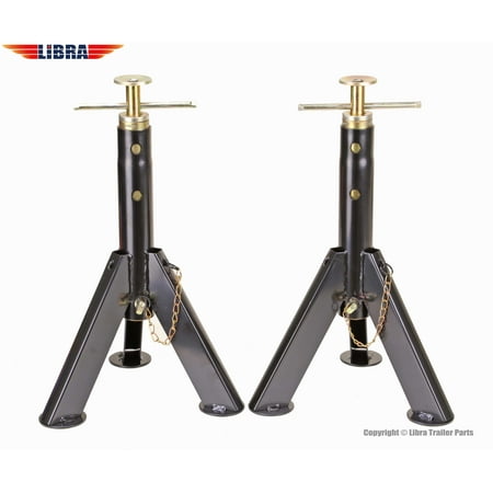 Set of 2 LIBRA HD Telescopic RV Stabilizer Jacks Stand 6000lbs Adjust 16"-30"