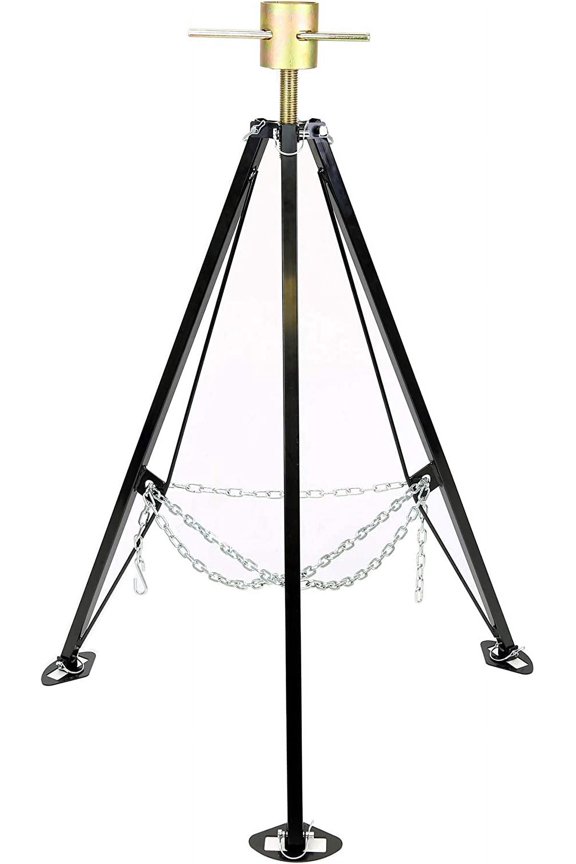 LIBRA King Pin Adjustable Tripod 5th Wheel Stabilizer Jack for RV Camper Trailer