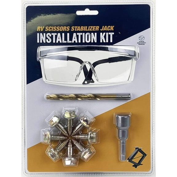 LIBRA RV Stabilizer Leveling Scissor Jack Installation Kit