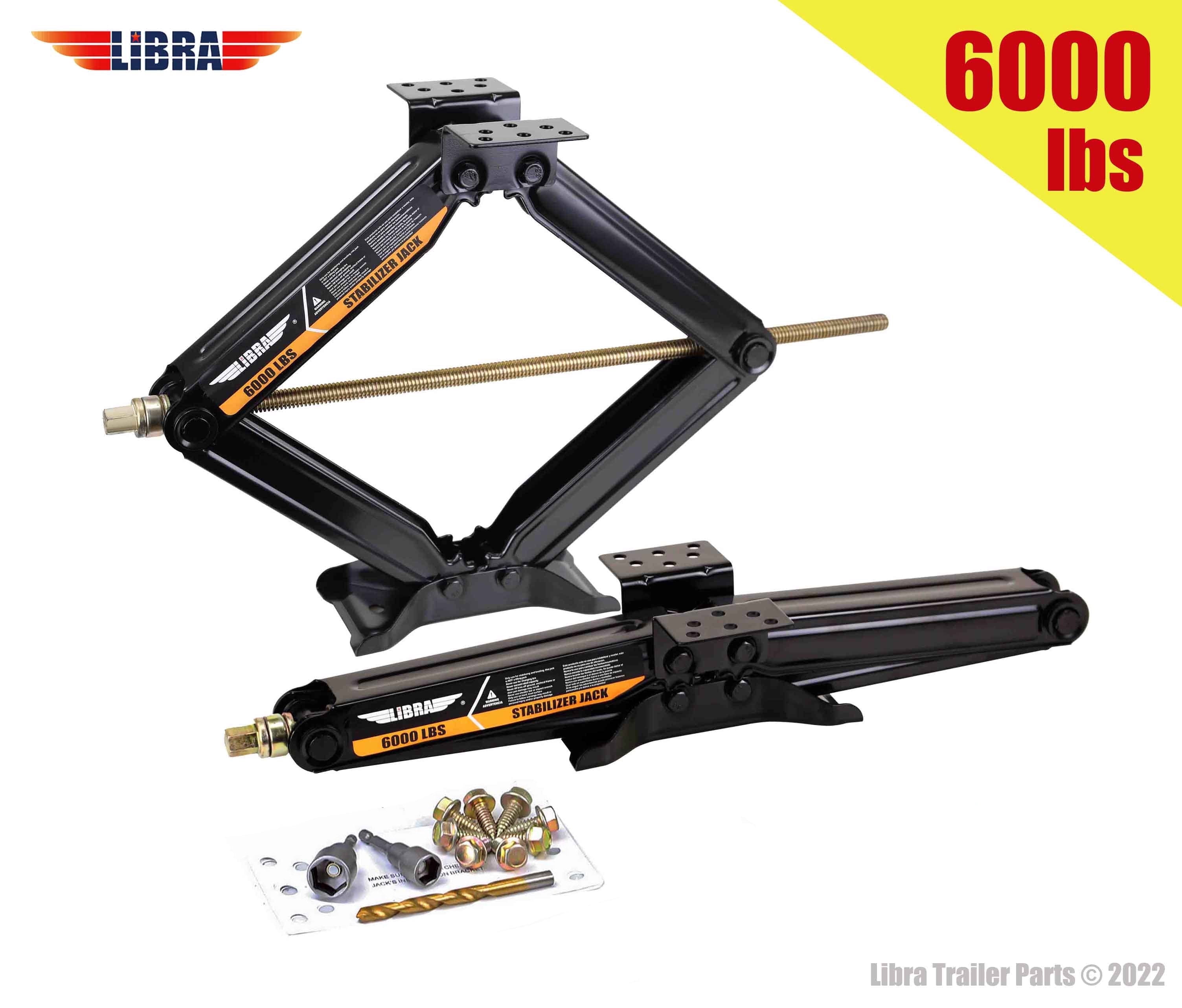 LIBRA Steel 6000 lb RV Stabilizers Dual Sockets 2pk - Walmart.com