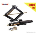 thumbnail image 1 of LIBRA Steel 6000 lb Capacity RV Stabilizers Dual Sockets Mounting Kit, Black, 2 Pack, 1 of 6