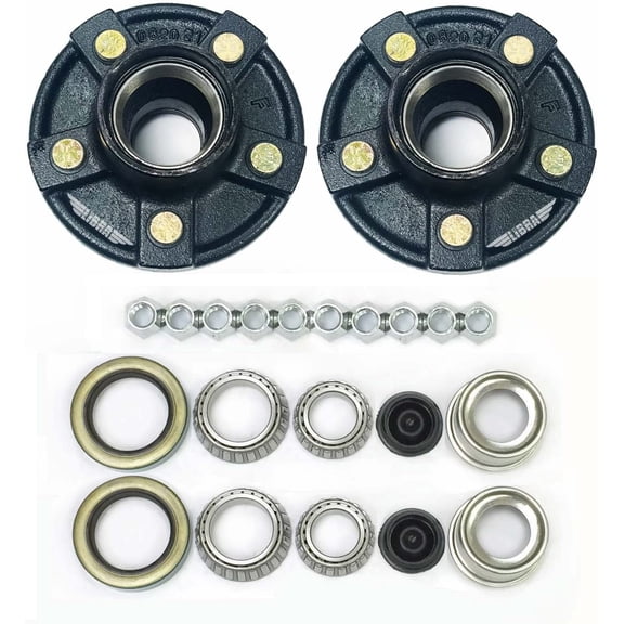 Set of 2 Trailer Idler Hub Kits 5 on 5" for 3500 lbs Axle - 22018K