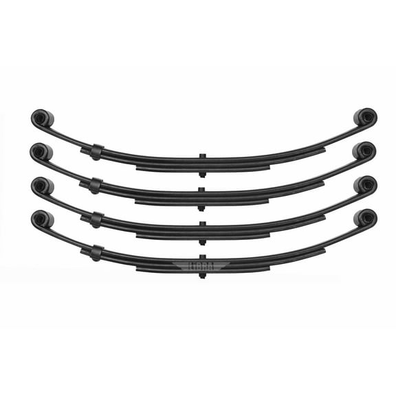 LIBRA Trailer Leaf Spring 3 Leaf Double Eye 2000lbs Cap for 4000lbs Axle -Set 4