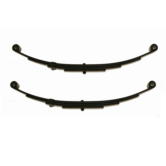 LIBRA Trailer Leaf Spring 4 Leaf Double Eye 3000lbs Cap for 6000lbs Axle -Set 2