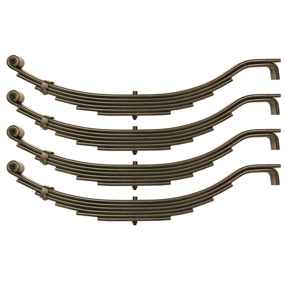 LIBRA Trailer Leaf Spring 6 Leaf Slipper 4000# Capacity for 8000# 8K Axle -Set 4