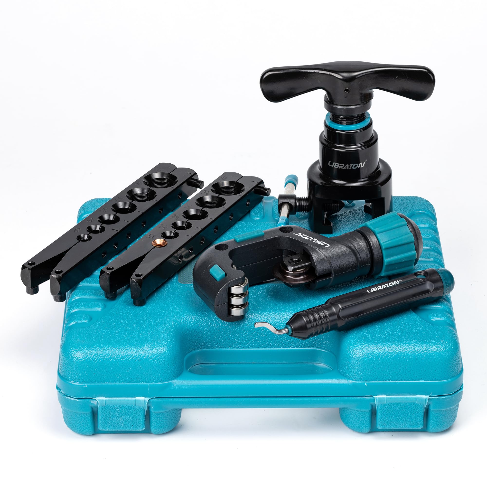 LIBRATON Flaring Tool, HVAC Flaring Tool Kit, Copper Flaring Tool, 45 ...