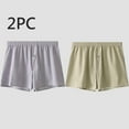 thumbnail image 1 of LIBRCLO 2PC Mens Underwear Cotto Breathable Comfortable Boxers Home Loungewear, 1 of 5