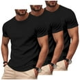 thumbnail image 1 of LIBRCLO 3-Pack Mens T Shirts Big and Tall Workout Shirts for Lightweight Breathable Short Sleeve Crewneck Tees, Running Gym Athletic, Black 5XL, 1 of 7