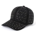 thumbnail image 1 of LIBRCLO Baseball Caps for Men Women Full Rhinestone Sun Hat Sparkly Crystal Bling Summer Caps, 1 of 1
