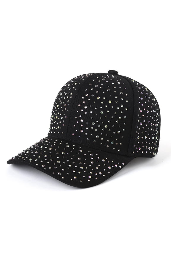 Baseball Caps for Men Women Full Rhinestone Sun Hat Sparkly Crystal Bling Summer Caps