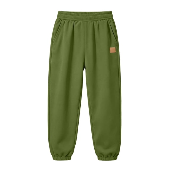 LIBRCLO Boys Sweatpants with Pockets Elastic Bottom Sports Pants Casual Running Sweatpants Size 9 Years
