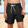 thumbnail image 1 of LIBRCLO Boys Swim Trunks with Compression Liner 11 Years Quick Dry Swimwear Hawaiian Kids 2 in 1 Board Shorts Swimsuits Casual Bathing Suits Summer Beach Shorts Black, 1 of 8