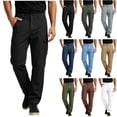 thumbnail image 1 of LIBRCLO Cargo Pants for Men, Straigh Leg School Uniform Pants, Golf Casual Business Trousers with Pockets, 1 of 8