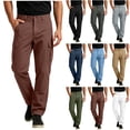 thumbnail image 1 of LIBRCLO Cargo Pants for Men, Straigh Leg School Uniform Pants, Golf Casual Business Trousers with Pockets, 1 of 8
