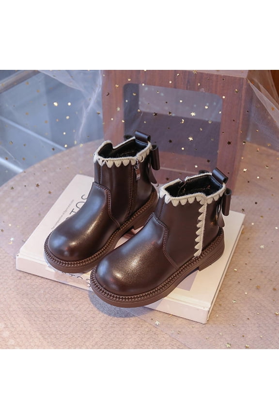 Fall Girls Boots Kids British Style Short Boots Fashionable for Middle and Older Kids