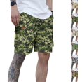 thumbnail image 1 of LIBRCLO Mens Sports Drawstring Elastic Waist Camouflage Cargo Shorts with Pockets Summer Casual Fashion Comfortable Outdoor Bottoms, 1 of 9