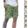 thumbnail image 1 of LIBRCLO Mens Sports Drawstring Elastic Waist Camouflage Cargo Shorts with Pockets Summer Casual Fashion Comfortable Outdoor Bottoms, 1 of 9