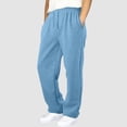 thumbnail image 1 of LIBRCLO Kids Boys Girls Sweatpants With Pockets Fleece Warm Solid Color Sports Pants Drawstring Elastic Waist Slim Long Jogger Pants for Winter, 1 of 6