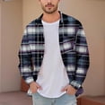 thumbnail image 1 of LIBRCLO Long Sleeve Shirts for Men Classic Fit Plaid Graphic Shirt Button Down Shirts, 1 of 5