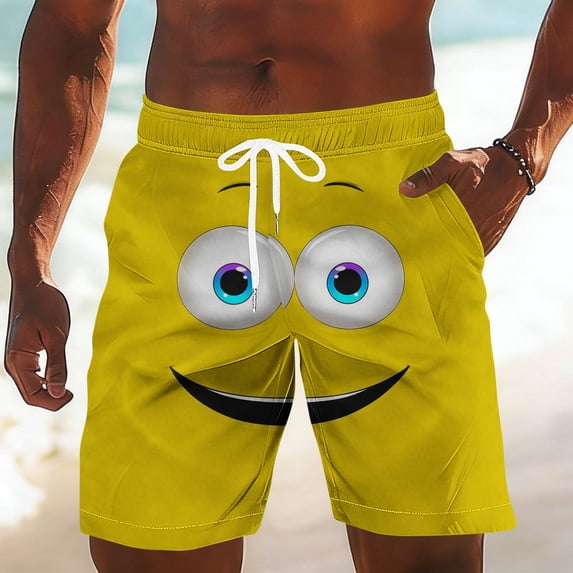 LIBRCLO Mens Beach Shorts Quick Dry Bathing Suit Board Shorts for Hawaiian Casual Vacation Summer Clothes