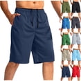 thumbnail image 1 of LIBRCLO Mens Board Shorts Elastic Waist Below Knee Length Shorts Casual Swim Trunks with Pockets and Drawstring for Holiday Beach, 1 of 4