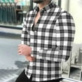 thumbnail image 1 of LIBRCLO Mens Button Down Shirts Long Sleeve Casual Printing Shirts Slim Fit Soft Tops, 1 of 8