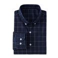 thumbnail image 1 of LIBRCLO Mens Button-Up Shirts Long Sleeve Plaid Shirt Slim Fit Dress Shirts for Work Casual, 1 of 5