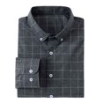thumbnail image 1 of LIBRCLO Mens Button-Up Shirts Long Sleeve Plaid Shirt Slim Fit Dress Shirts for Work Casual, 1 of 5