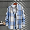thumbnail image 1 of LIBRCLO Mens Casual Button Down Shirts Flannel Slim Fit Long Sleeve Plaid Shirt Shirts for Work Casual, 1 of 8