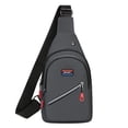 thumbnail image 1 of LIBRCLO Mens Crossbody Bags with Earphone Hole Casual Sling Shoulder Bags for Outdoor Hiking Cycling, 1 of 8