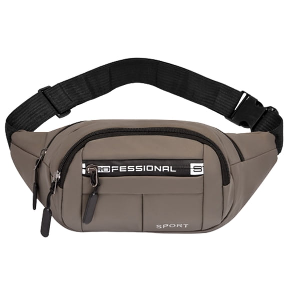 LIBRCLO Mens Fanny Packs, Men's Crossbody Bags with 3 Zipper Casual Hiking Cycling Shoulder Bag