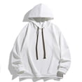 thumbnail image 1 of LIBRCLO Mens Hoodies Pullover with Front Pocket Solid Color Casual Outdoor Loose Long Sleeve Fall Hooded Sweatshirt, 1 of 3