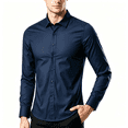 thumbnail image 1 of LIBRCLO Mens Shirts Long Sleeve Business Work Dress Shirts Casual Button Down Shirts, Size M, 1 of 6