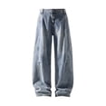 thumbnail image 1 of LIBRCLO Mens Relaxed Fit Jeans, Casual Straigh Leg Jeans Basic Classic Denim Pants with Pockets Size XXL, 1 of 4