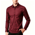 thumbnail image 1 of LIBRCLO Mens Shirts Long Sleeve Business Work Dress Shirts Casual Button Down Shirts, Size L, 1 of 6